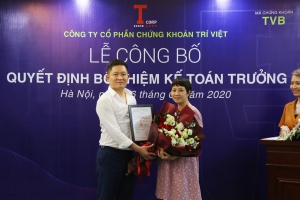 TVB TRAO QUYẾT ĐỊNH BỔ NHIỆM KẾ TOÁN TRƯỞNG